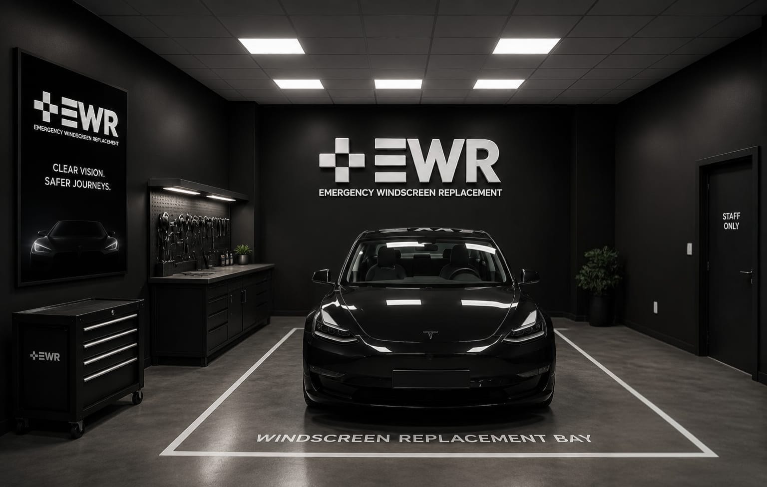 Emergency Windscreen Replacement service bay